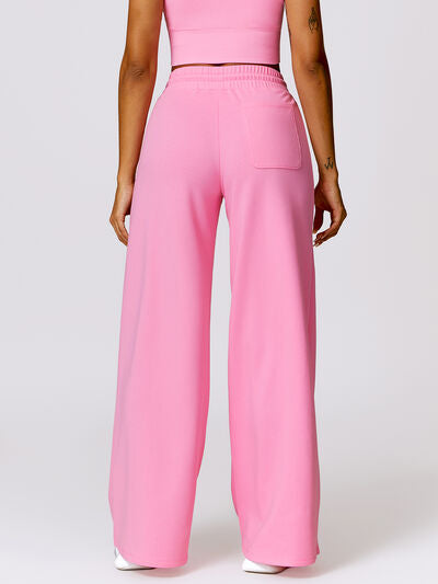 Drawstring High Waist Active Pants - Body By J'ne