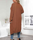 Plus Size Open Front Long Sleeve Cardigan - Body By J'ne