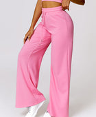 Drawstring High Waist Active Pants - Body By J'ne