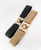 Alloy Buckle Elastic Belt - Body By J'ne