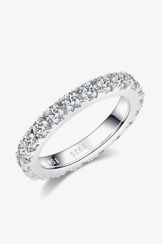 2.3 Carat Moissanite 925 Sterling Silver Eternity Ring - Body By J'ne