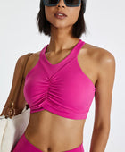 Ruched Crisscross Active Tank - Body By J'ne