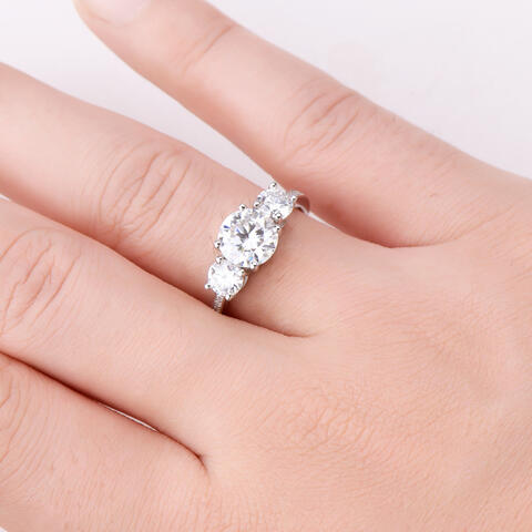 3 Carat Moissanite 925 Sterling Silver Ring - Body By J'ne