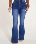 Button Fly Bootcut Jeans with Pockets - Body By J'ne