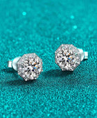 2 Carat Moissanite 925 Sterling Silver Stud Earrings - Body By J'ne