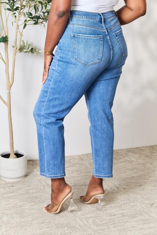 Utopia Full Size High Waist Straight Jeans - Body By J'ne