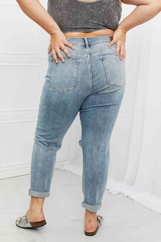 Malia Full Size Mid Rise Boyfriend Jeans - Body By J'ne