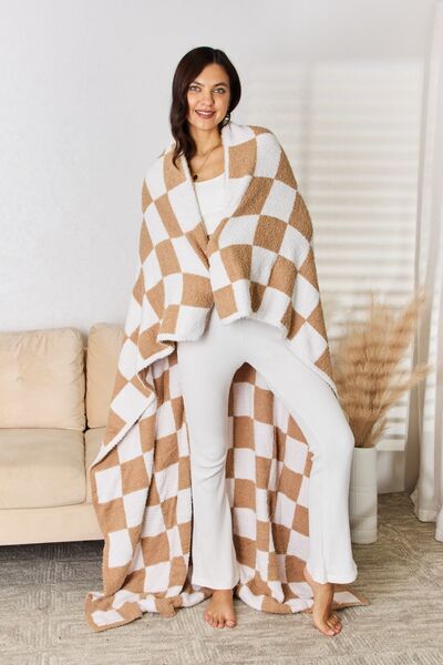 Cuddley Checkered Decorative Throw Blanket - Body By J'ne