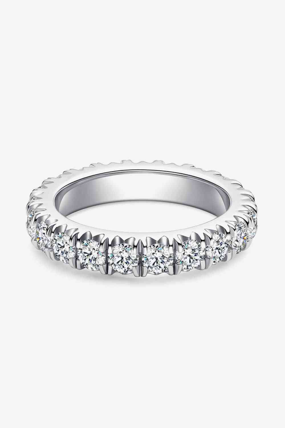 Adored 2.3 Carat Moissanite 925 Sterling Silver Eternity Ring - Body By J'ne