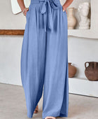 Drawstring Pocketed Wide Leg Pants - Body By J'ne