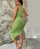 Sleeveless Asymmetrical One Shoulder Dress - Body By J'ne