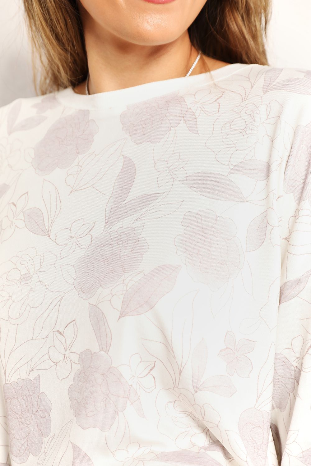 Floral Long Sleeve Top and Shorts Loungewear Set - Body By J'ne