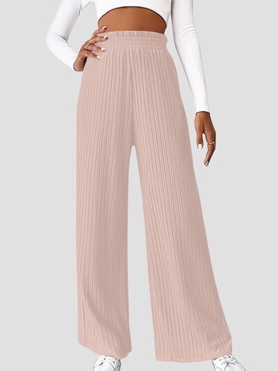 Ribbed High Waist Pants - Body By J'ne