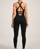 Crisscross Wide Strap Jumpsuit - Body By J'ne