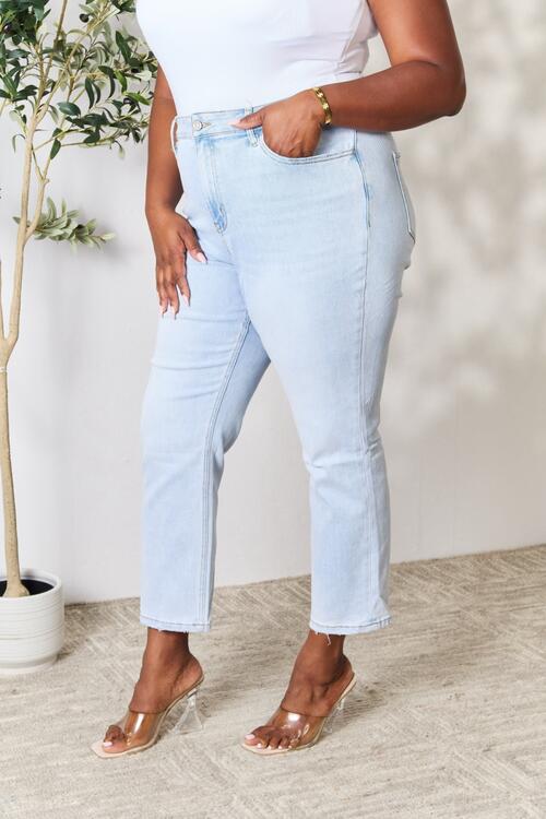 Utopia Full Size High Waist Straight Jeans - Body By J'ne