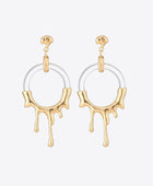 Zinc Alloy and Resin Drop Earrings - Body By J'ne