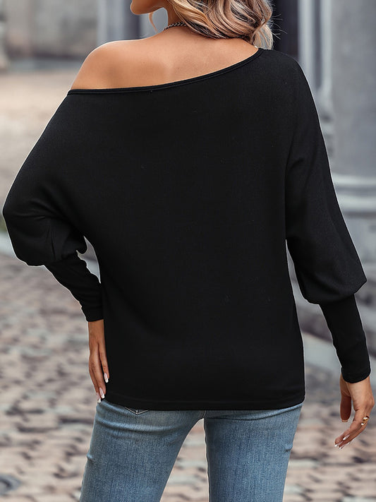 Pearl Trim Lantern Sleeve Top - Body By J'ne