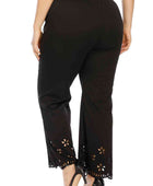 Abbey Plus Size Openwork Detail Pants - Body By J'ne