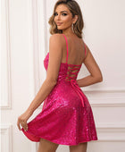 Sequin Tie Back Cami Dress - Body By J'ne