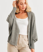 Batwing Sleeve Open Front Cardigan - Body By J'ne