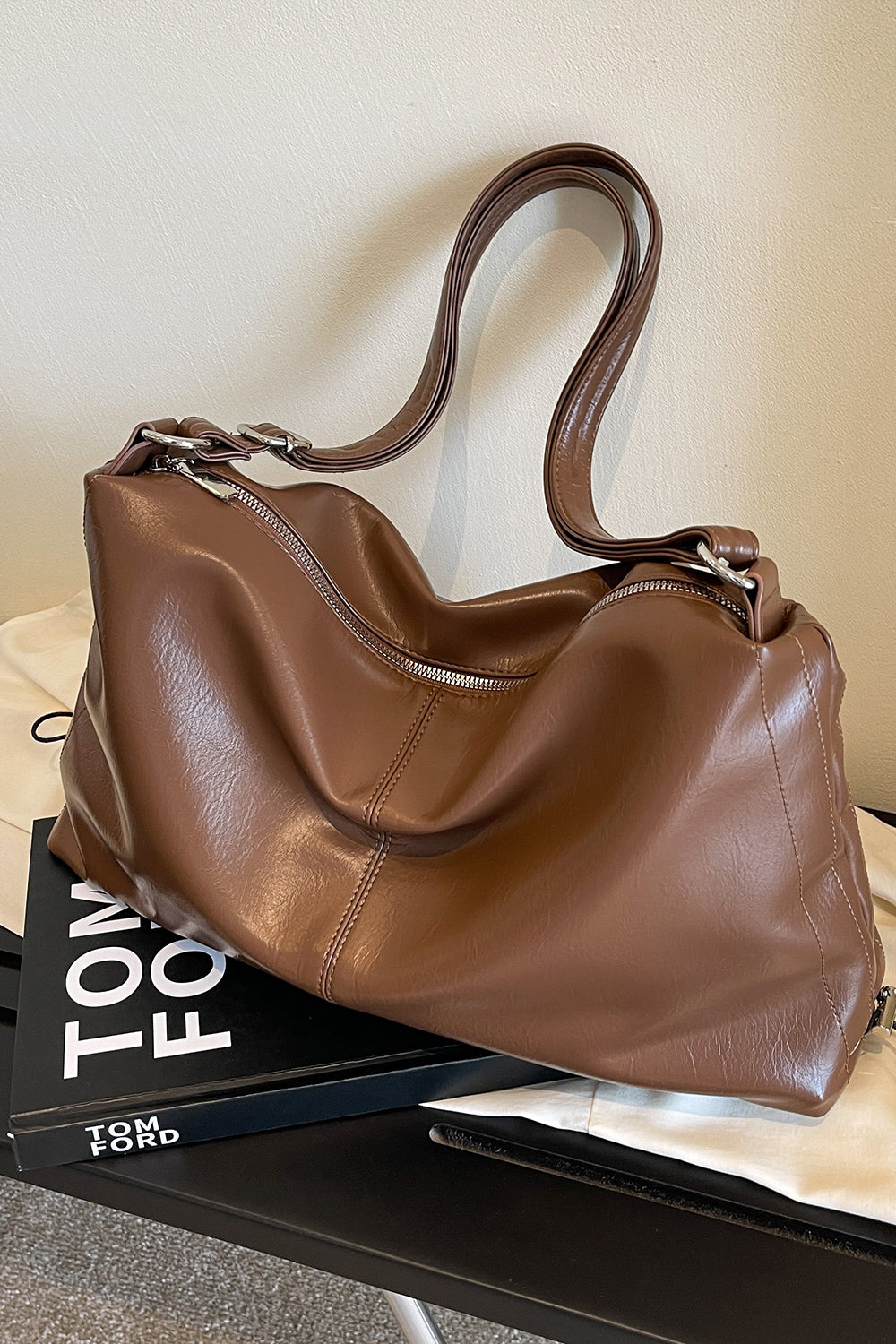 PU Leather Shoulder Bag - Body By J'ne