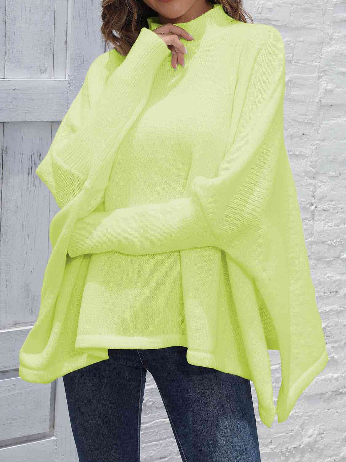 Loose Hem Plain Sweater - Body By J'ne