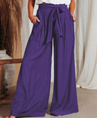 Drawstring Pocketed Wide Leg Pants - Body By J'ne