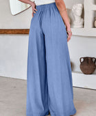 Drawstring Pocketed Wide Leg Pants - Body By J'ne