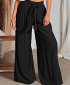 Drawstring Pocketed Wide Leg Pants - Body By J'ne