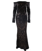 Black Sequin Evening Gown - Body By J'ne