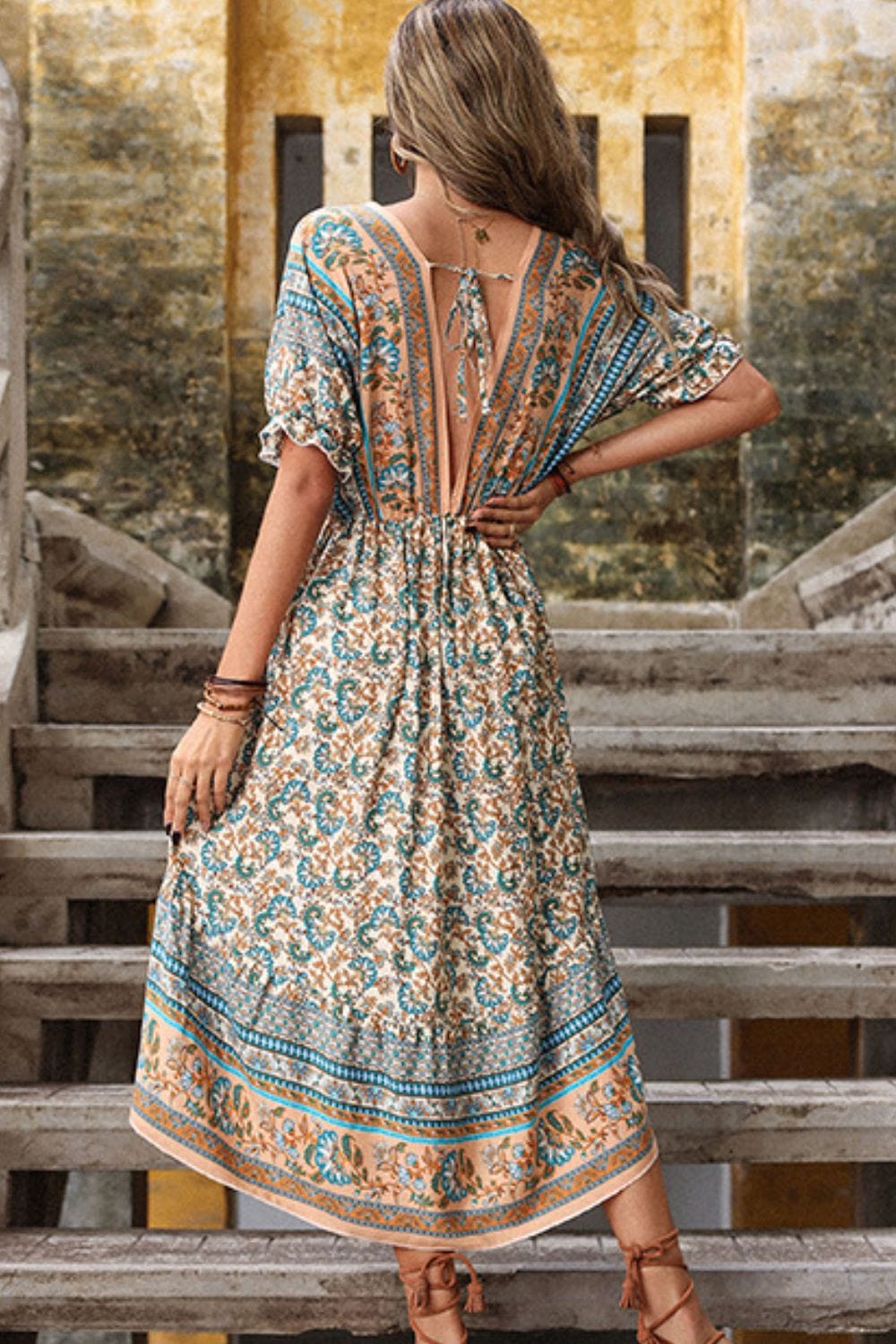 Bohemian High-Low Open Back Dress - Body By J'ne