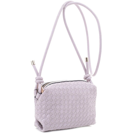 Braid Texture Zipper Crossbody Bag - Body By J'ne