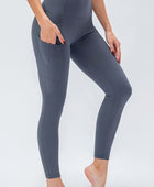 Breathable Wide Waistband Active Leggings with Pockets - Body By J'ne