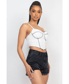 Bustier Sleeveless Ribbed Top - Body By J'ne