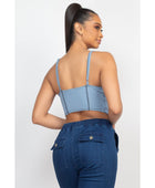 Bustier Sleeveless Ribbed Top - Body By J'ne