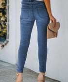 Button Fly Skinny Jeans with Pockets - Body By J'ne