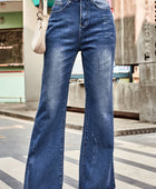 Buttoned Loose Fit Jeans with Pockets - Body By J'ne