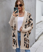 Leopard Pattern Fuzzy Cardigan - Body By J'ne