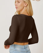 Round Neck Long Sleeve Cropped T-Shirt - Body By J'ne