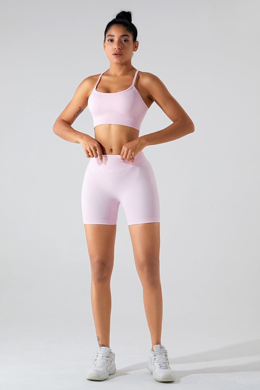 Crisscross Spaghetti Strap Active Cami - Body By J'ne