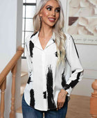 Tie-Dye Collared Neck Buttoned Shirt - Body By J'ne