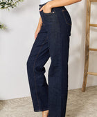 Full Size High Waist Wide Leg Jeans - Body By J'ne