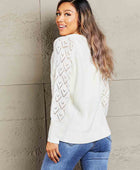 Rib-Knit Plunge Raglan Sleeve Cardigan - Body By J'ne