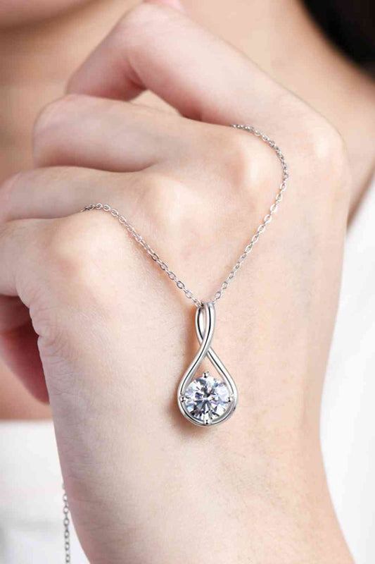 2 Carat Moissanite 925 Sterling Silver Necklace - Body By J'ne