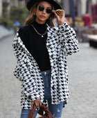 Houndstooth Button Down Jacket - Body By J'ne