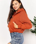 Half-Zip Long Sleeve Hoodie - Body By J'ne