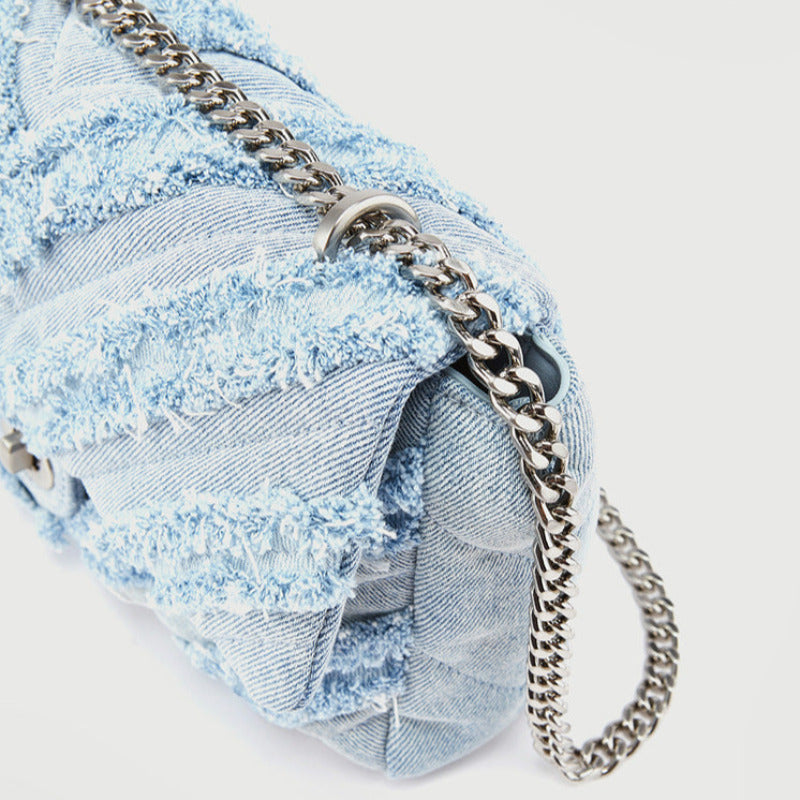 Denim Chain Bag - Body By J'ne