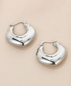 Stainless Steel Hinged Hoop Earrings - Body By J'ne
