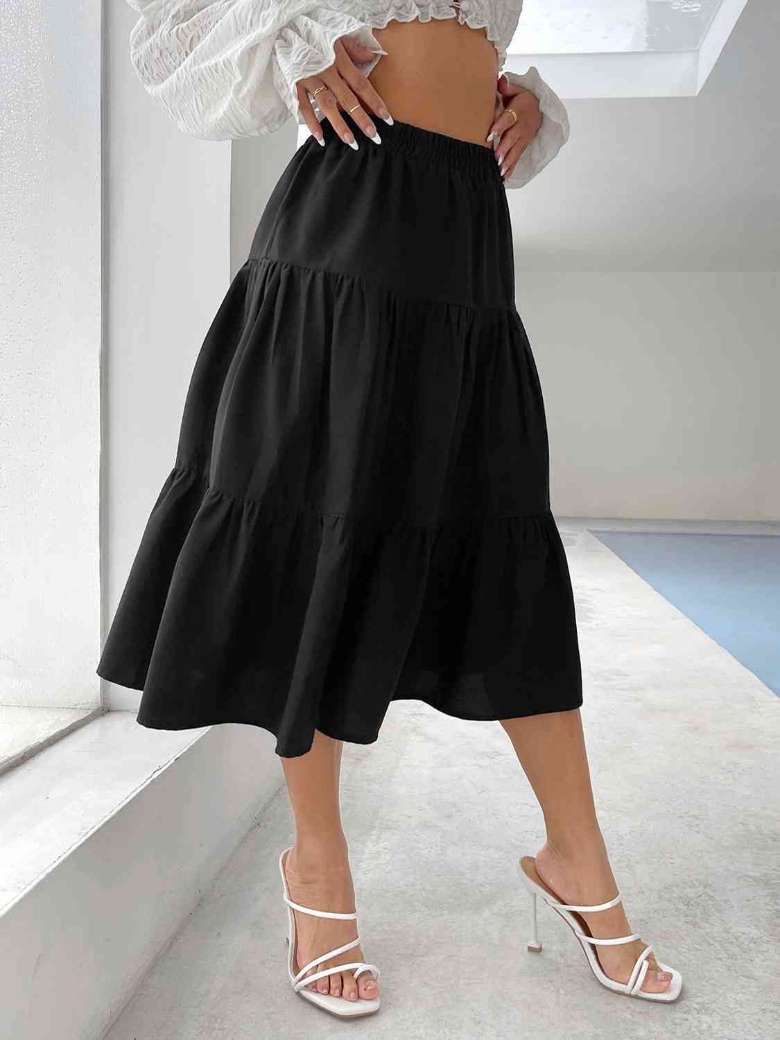 Tiered Midi Skirt - Body By J'ne