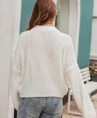 Round Neck Long Sleeve Sweater - Body By J'ne